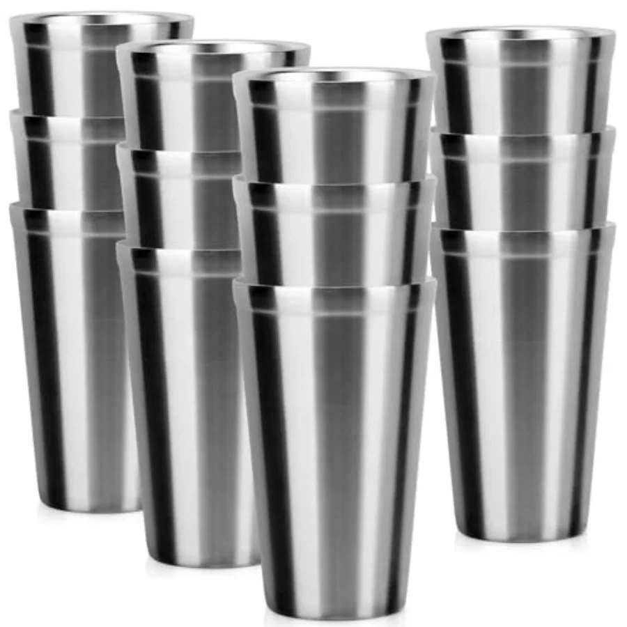 

Стальные стаканы SinleSteel, 6 унций, 2 шт., большие, двойные, с двойной изоляцией, для напитков, для дома и ресторанов