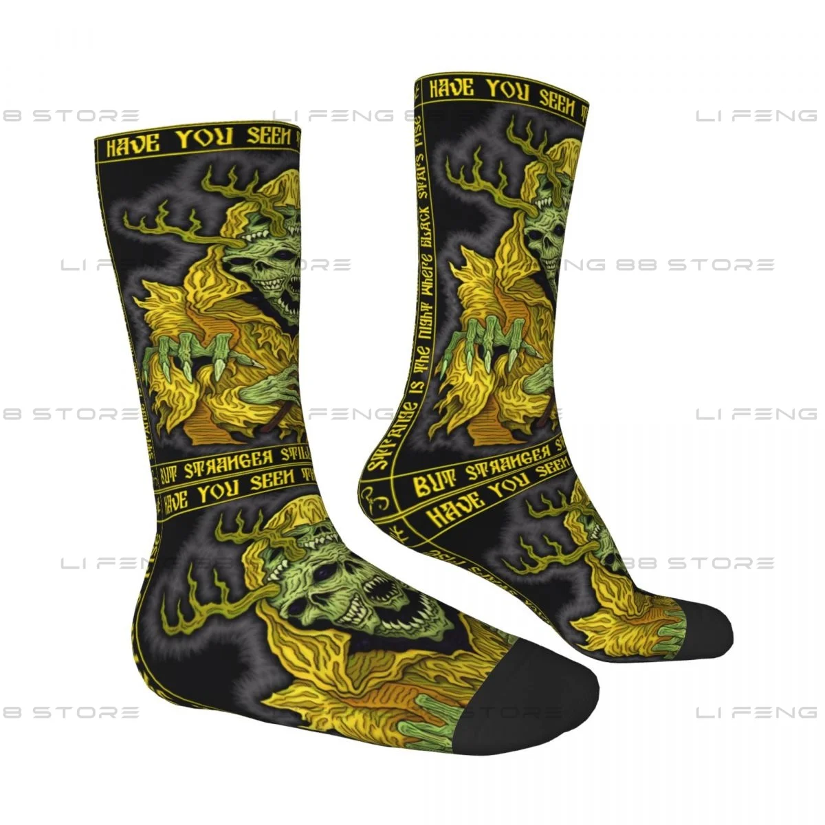 Yellow King Icon Cthulhu Lovecraft Unisex Wintersokken Winddichte Happy Socks Street Style Crazy Sock