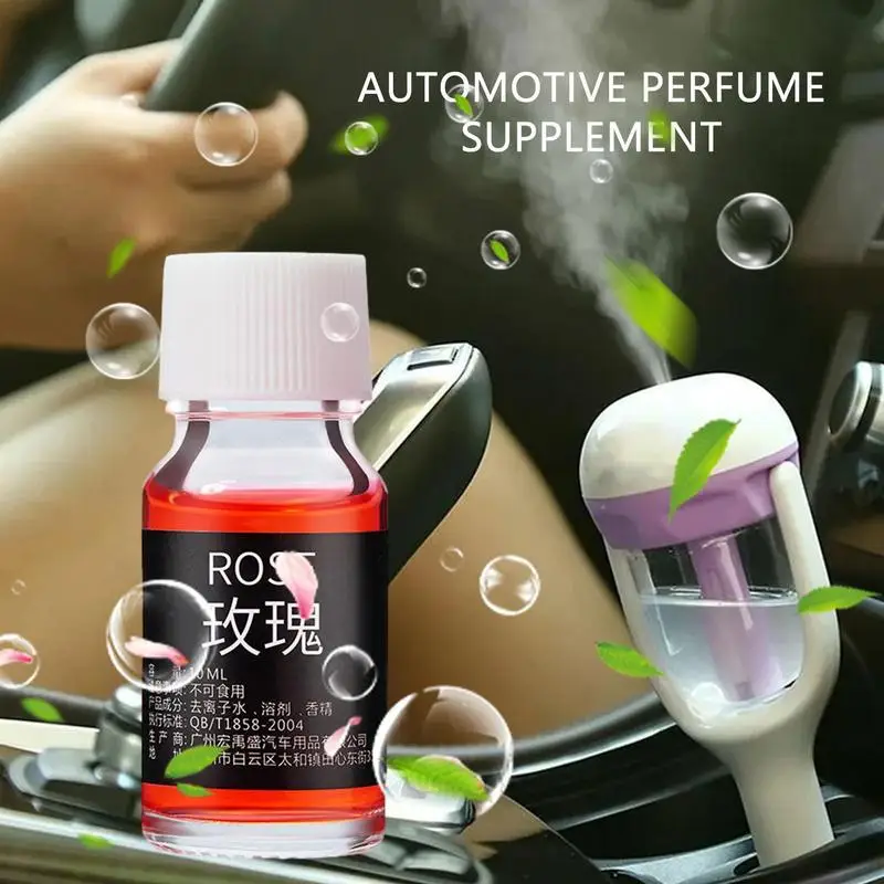 Car Fragrance Osmanthus Lavender Rose Car Interior Air Freshener Cologne Ocean Car Diffuser Essential Oil Lemon Jasmine  10ml