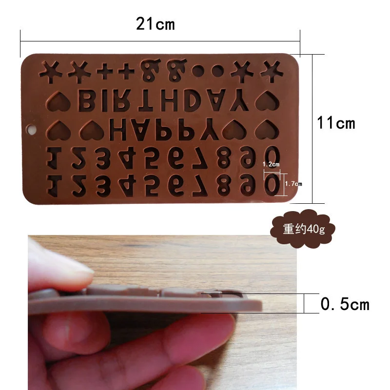 Silicone chocolate cake Mould alphabet silicone digital Baking Mold Home DIY number letter fondant molds decoration accessories