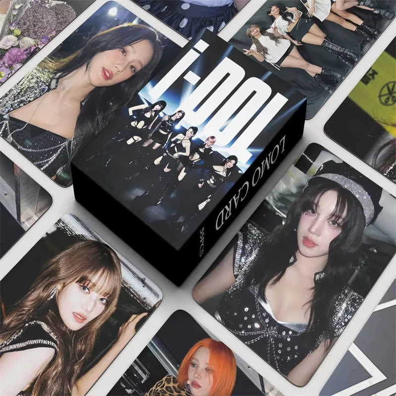

55Pcs/Set (G)I-DLE Idol Girl New Album Never Land HD Printed Photocards Minnie SoYeon Lomo Cards YuQi ShuHua MiYeon Fans Gift