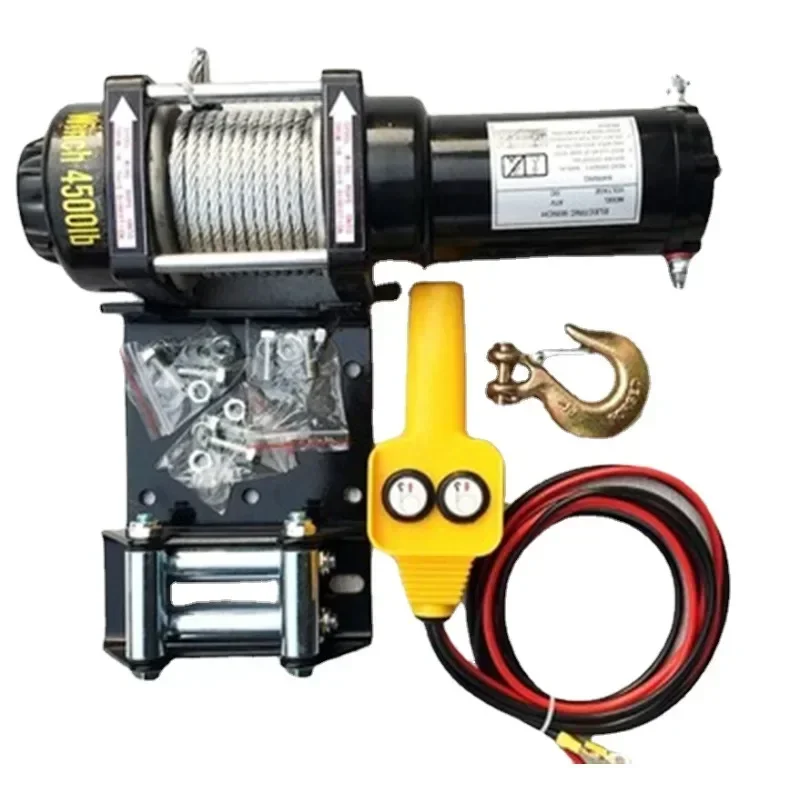 

for Vehicle Self-rescue Off-road Winch 2000 Lbs 3000lbs 12V 24V Off-road Vehicle Winch Electric Winch for Vehicle Crane 2000