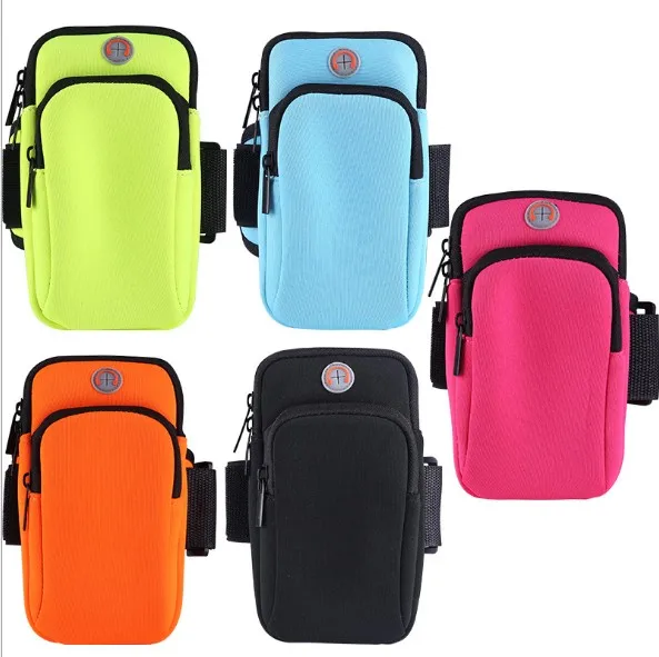 

100PCS Universal 6'' Waterproof Sport Armband Bag Running Jogging Arm Band Outdoor Sports Arm Pouch Phone Bag Case Cover Holder