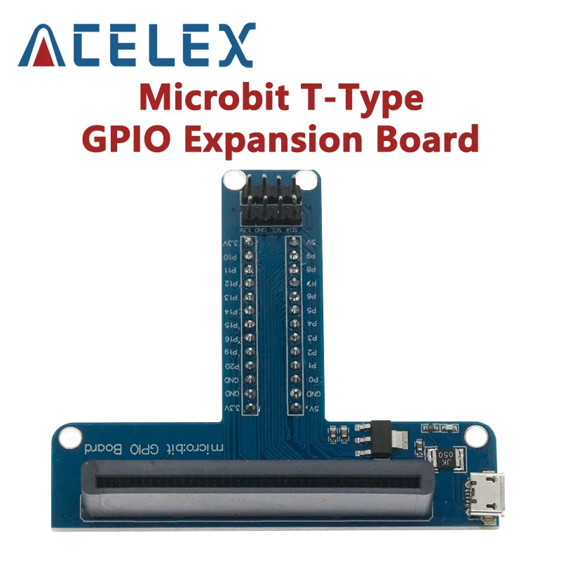Placa de expansión Microbit tipo T GPIO V1.5 V2 V2.2, placa de desarrollo, interfaz
