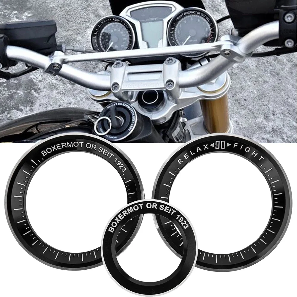 Motorcycle Techometer Speedometer Ignition Starter Lock Key Ring Cover for-BMW R Nine T R9T 2014 2015