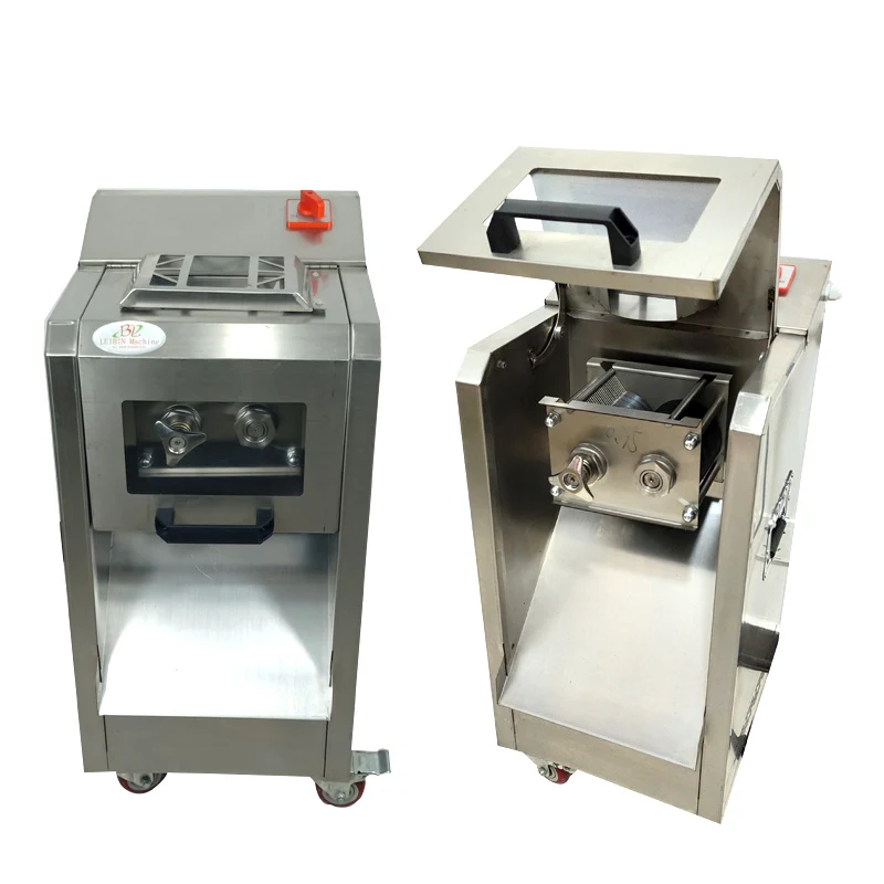 

Commercial Meat Slicer Stainless Steel Shreds Dices Electric Meat Cutting Machine For Restaurant Canteen