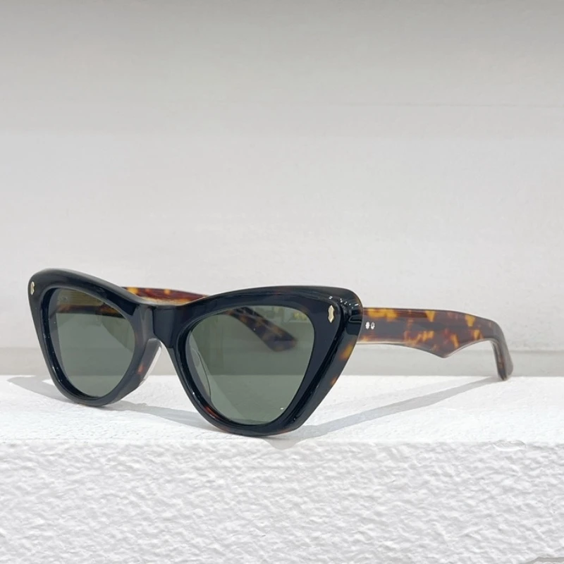 

KELLY Sunglasses Thick Acetate Cat Eye Design Female Sunglasses Women Men Vintage Retro Outdoor Eyewear Shades for Street