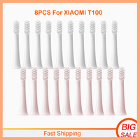 Replacement Brush Heads For XIAOMI MIJIA T100 Sonic Electric Toothbrush Vacuum DuPont Soft Bristle Suitable Nozzles