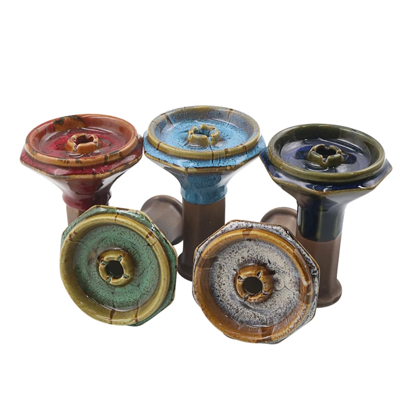 

New Ceramic Hookah Bowls Shisha Tobacco Holder Water Smoking Pipe Sheesha Narguile Accessories