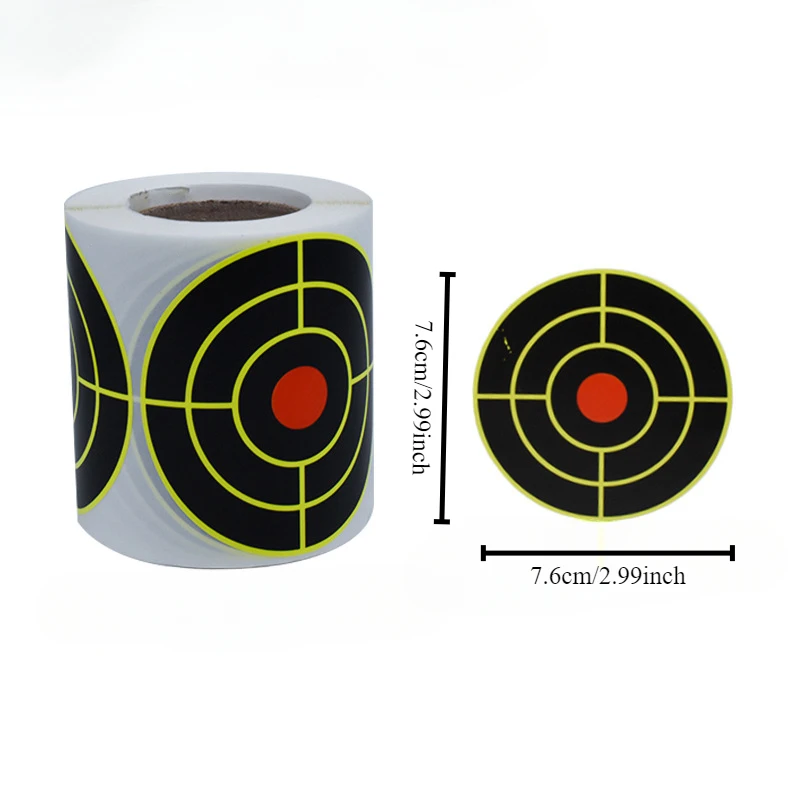 1pc/set Shooting Target Paper Shooting Target Labeling Fluorescent Color Splashing Target Paper Sports Training Accessories