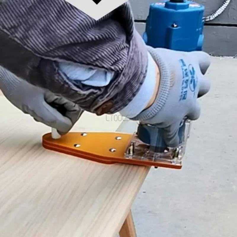 Trimming Machine Base Plate Lectric Wood Milling Slotting Balance Board Flip Board Woodworking Workbench Chamfering Guide Tools