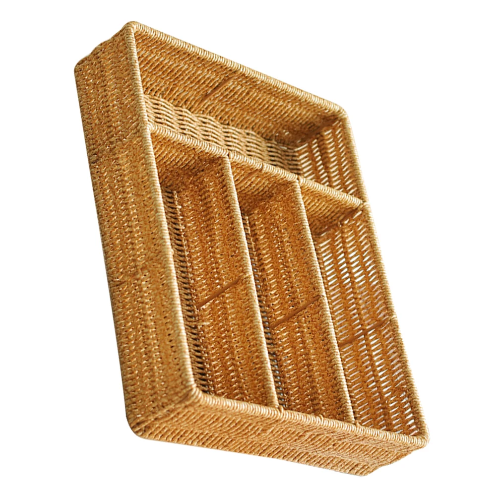 

Woven Key Remote Storage Box for Desk Drawer Kitchen Cutlery ganizer Baskets Small Basket Utensil Holder Bathroom