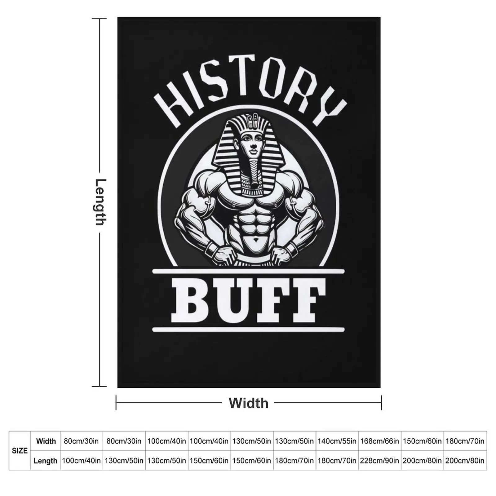 History Buff - Giza Gains - Funny History Throw Blanket Custom Bed sofa bed Luxury Brand Single Beach Blankets