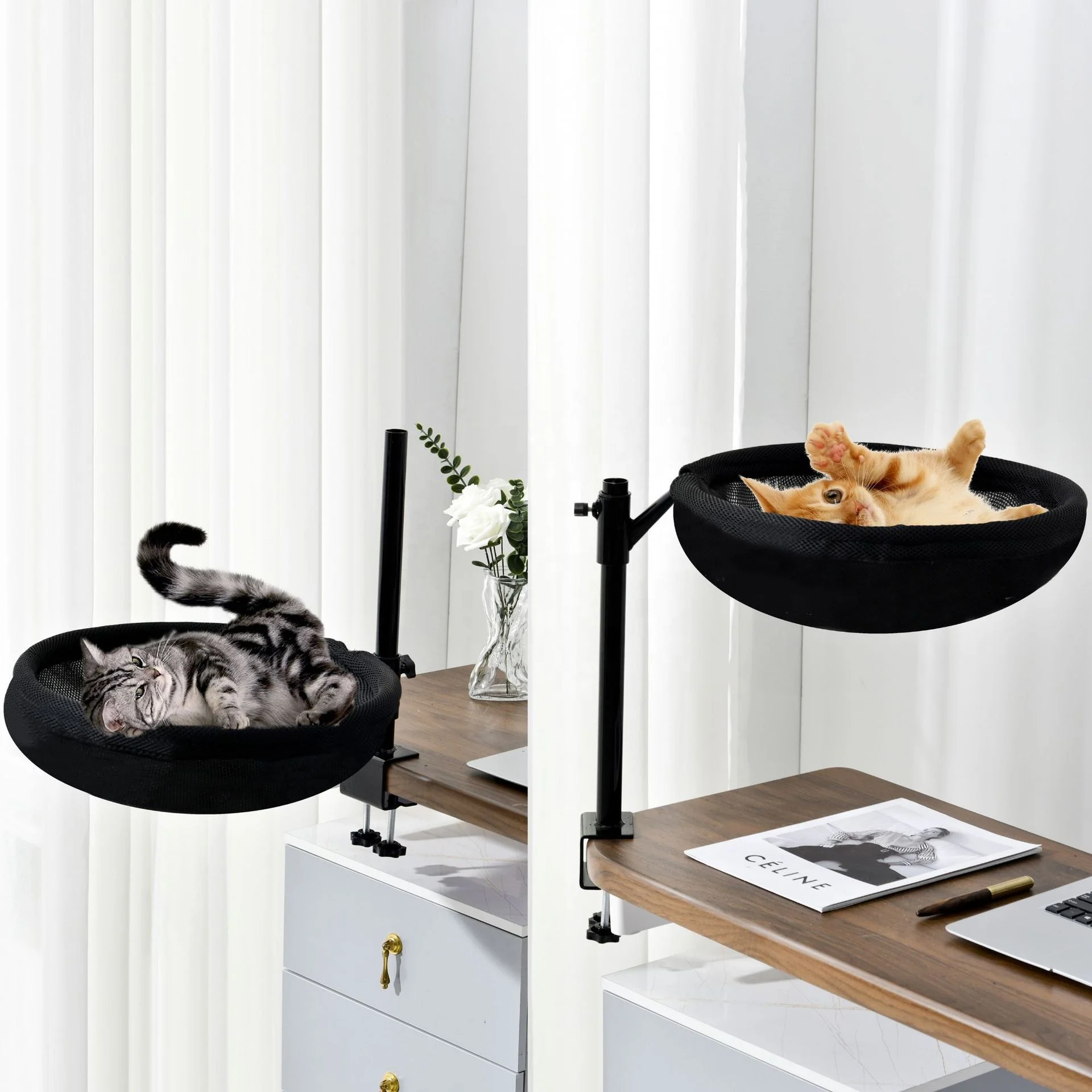 New Fashion Luxury Office Pet Supplies Floating Cat Nest Removable Fixed Hammock