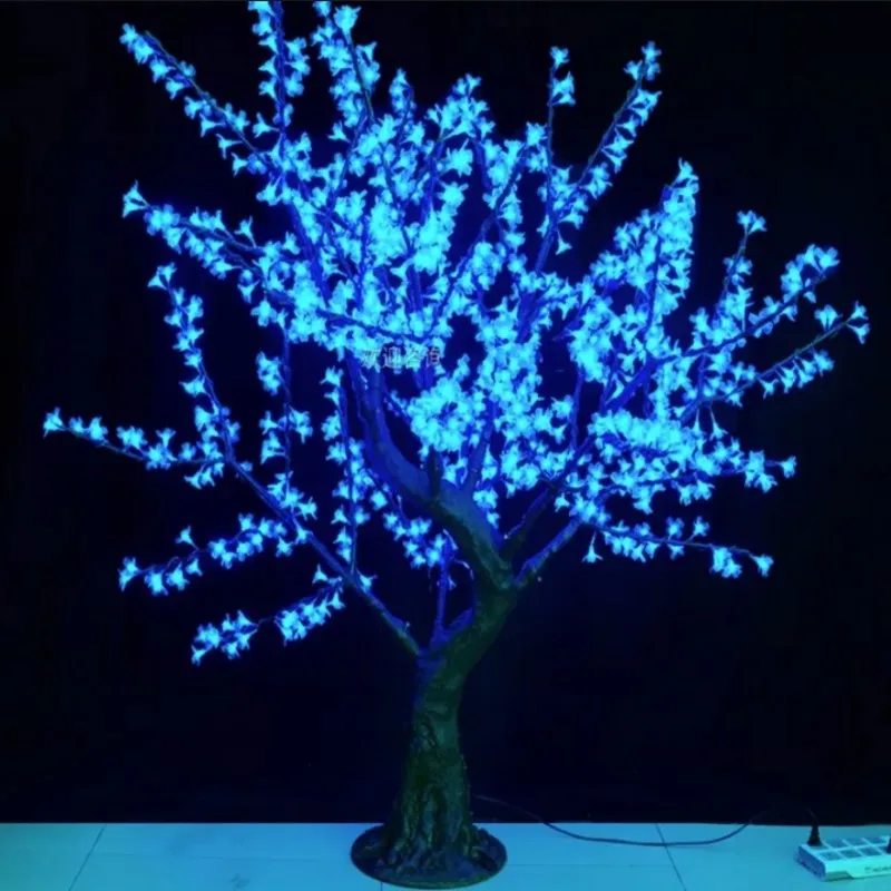 

Светодиодный светильник для дерева вишни высотой 2 м, уличный водонепроницаемый светильник для рождественской елки, 110 В переменного тока, 220 Va, непромокаемый для прямой доставки