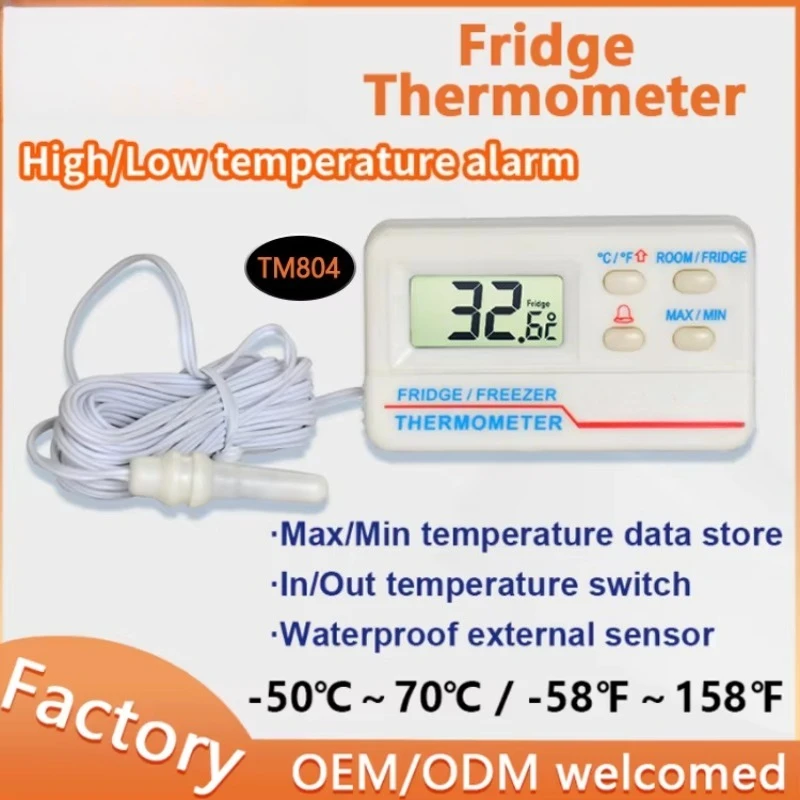 Digital Cryogenic Thermometer with Temperature Sensor TM804