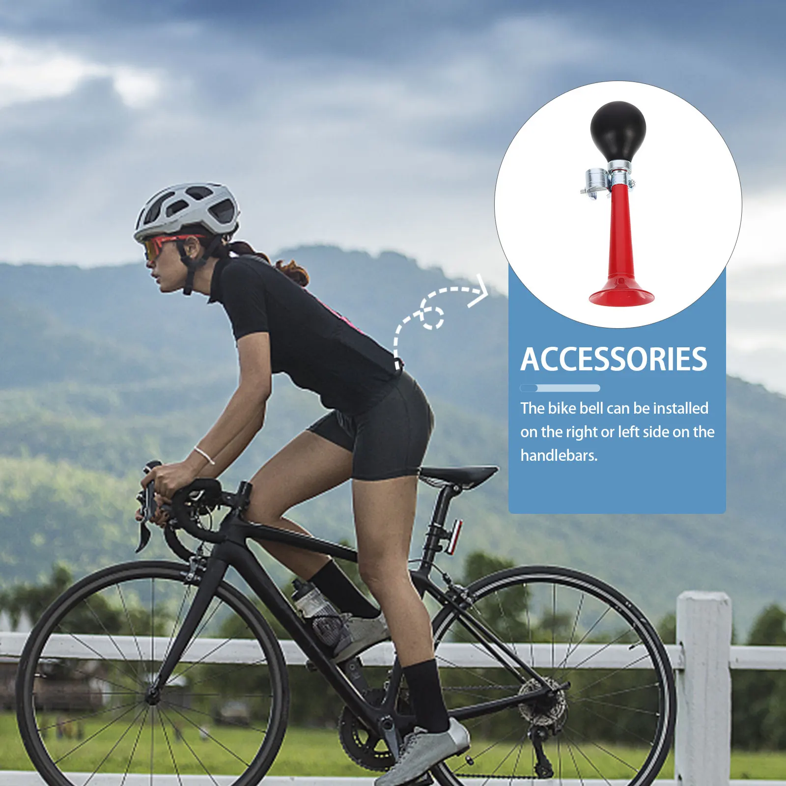 

Bicycle Bell Mini Air Horn Locks Electroplated Supply Loud Tone Easy Install Detach Safe Journey Bike Accessory