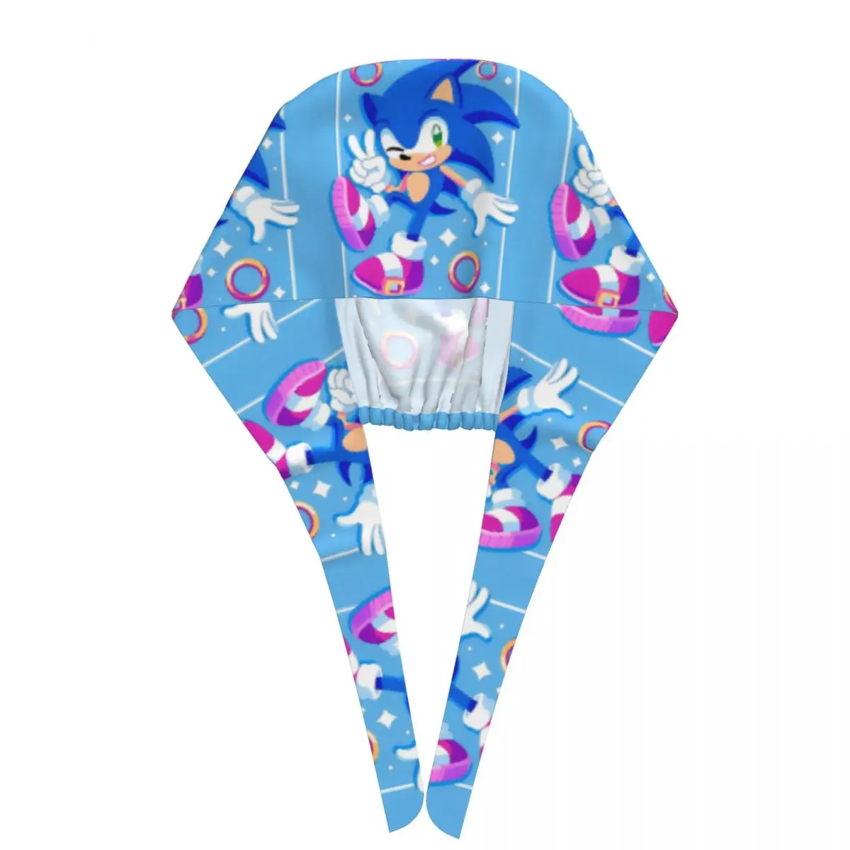 قبعة طبية سونيسز للجنسين، قبعة عمل مريحة للممرضات ذوات الشعر الطويل، قبعات عمل مزينة برسومات.