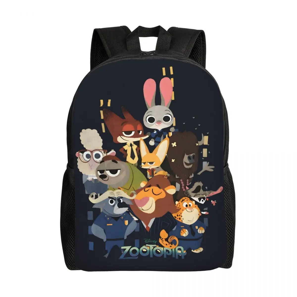 

Пользовательские рюкзаки Zootopia для мужчин и женщин, повседневная сумка для книг для школы, колледжа, сумки с героями мультфильмов