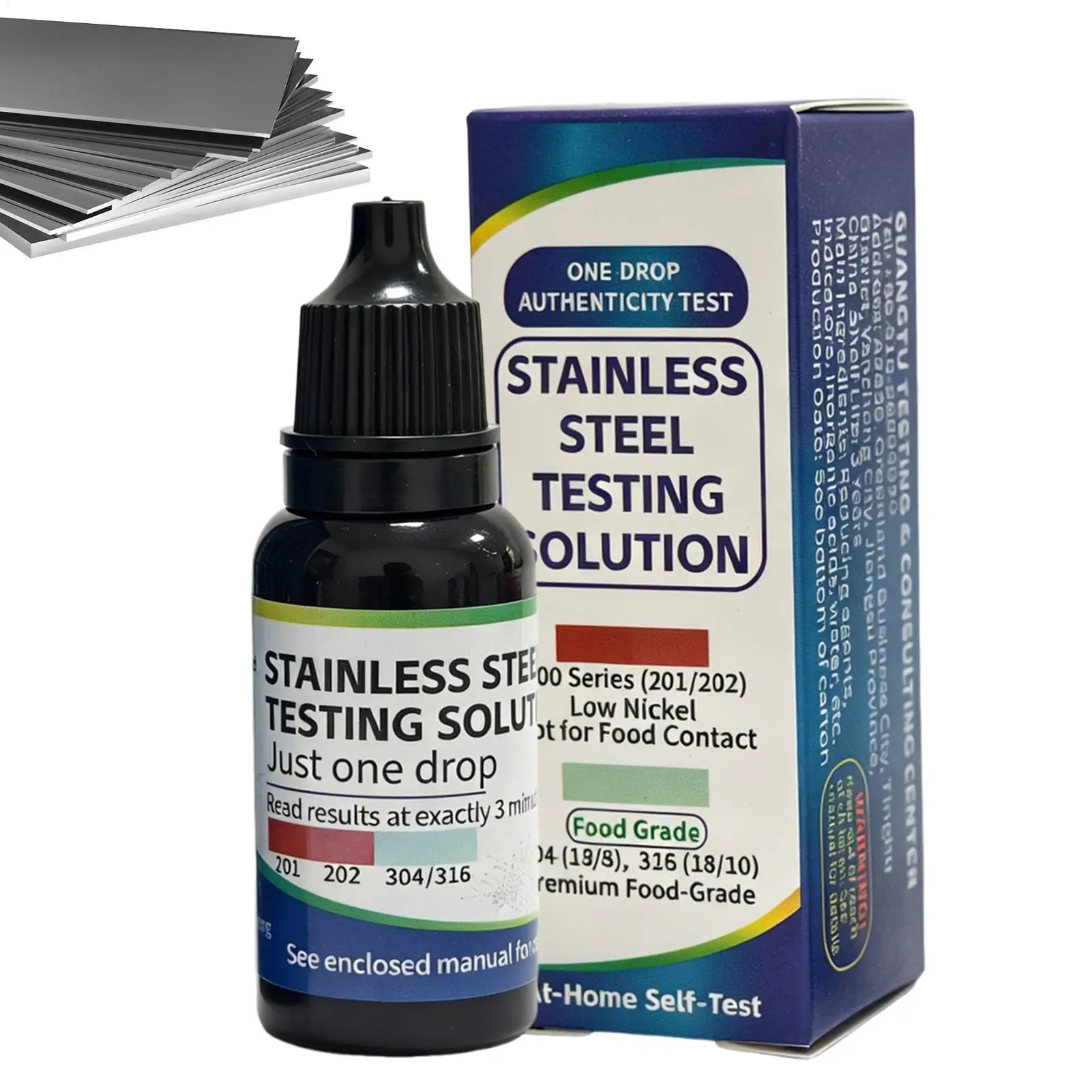304 Stainless Steel Detection Liquid Identification Rapid Manganese Content Test Fluid Potion Rapid reagent Analytical Drugs