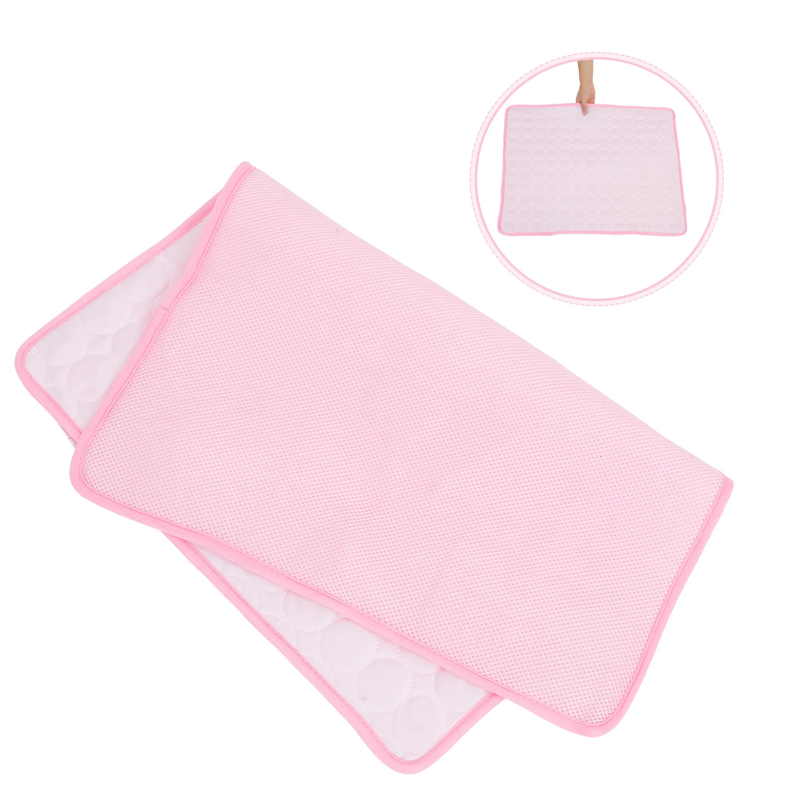 

Cooler Summer Mat Pet Cooling for Dogs Bed Mats Mattress Feeding Pink Puppy Pad Travel