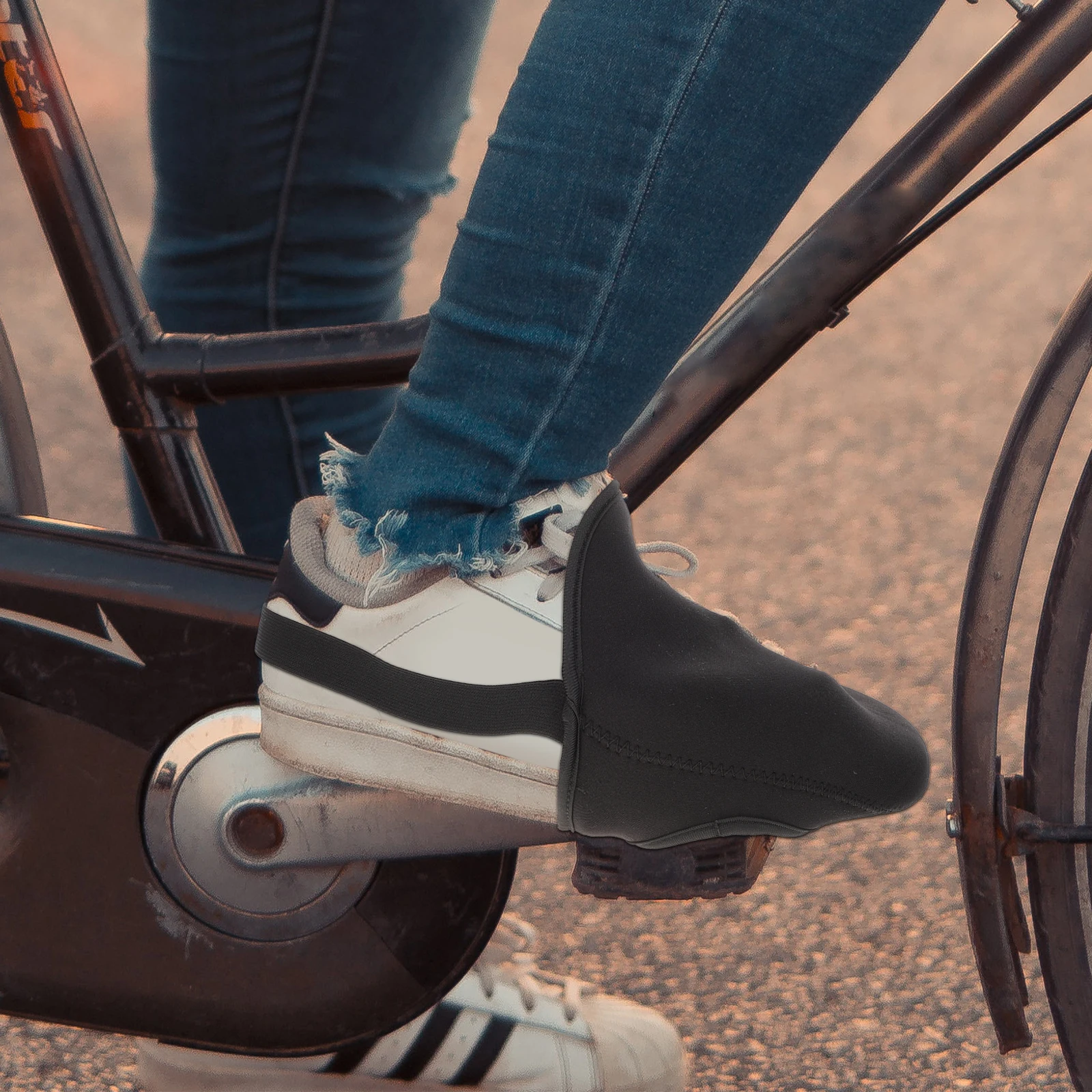 

1Pair Warm Overshoes Cycling Toe Covers Windproof Waterproof Non-Slip Bike Shoe Covers Thermal Protection for Road Mountain