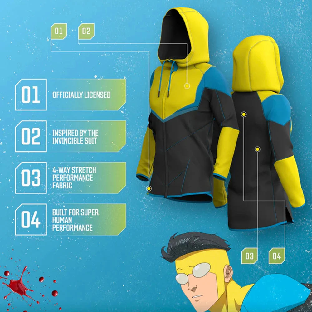 Nouveau Hoodie Invincible d'été pour Homme – T-shirt Sport Décontracté, Confortable, Respirant et à 