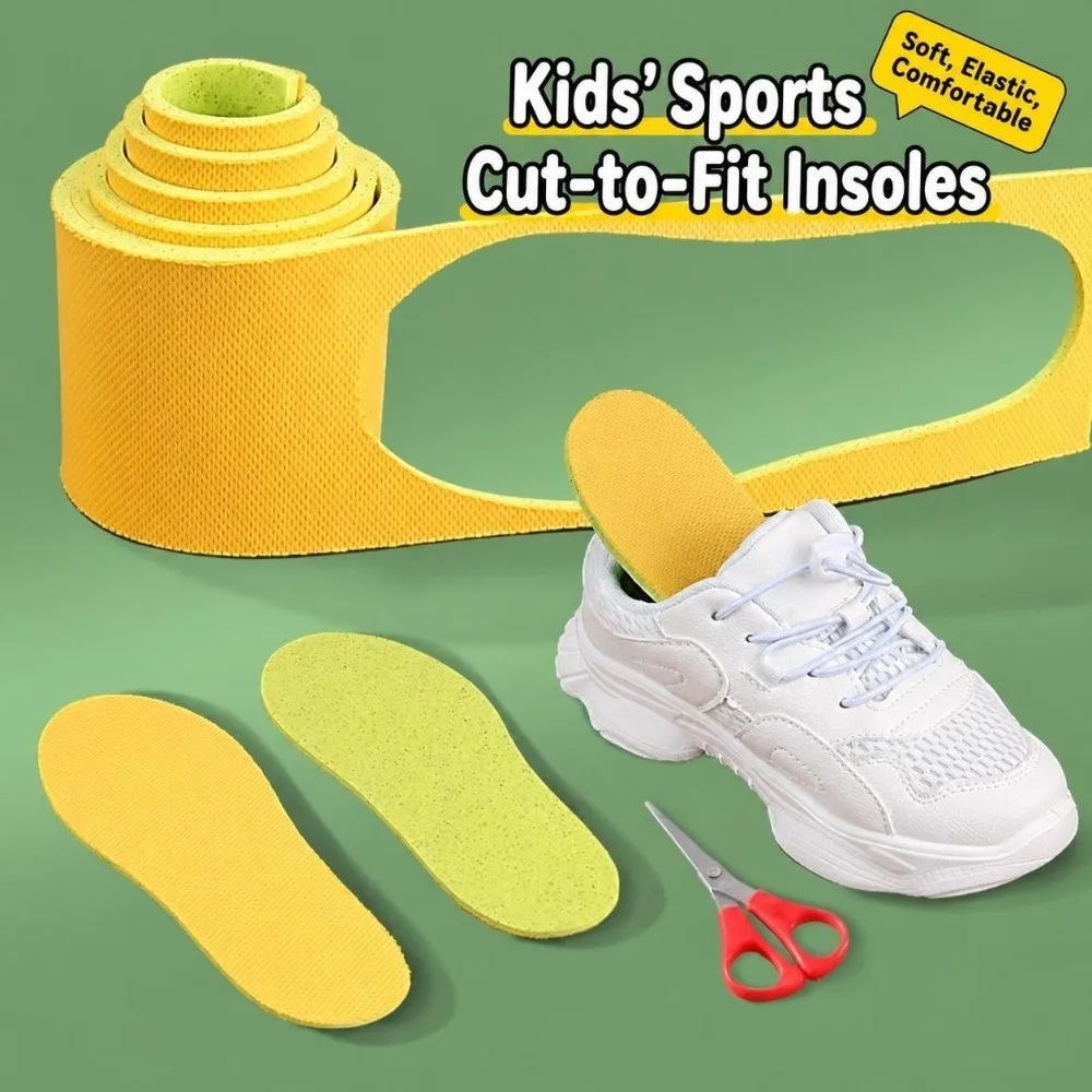 Comfortable Memory Foam Self-Cutting Insoles Breathable Free Cutting Sports Insole Soft Shock Absorption Shoe Pad