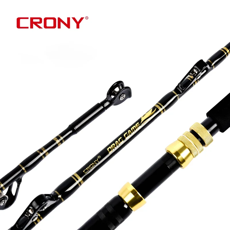 

CRONY Drag Game Serie 30-50Lb Carbon Fiber Deep Sea Fishing Pole trolling rod big game fishing Tuna Trolling Rod