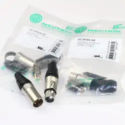 20PCS/lot FOR NEUTRIK connector 10PCS NC3MXX-HE & 10PCS NC3FXX-HE Male et femelle Un ensemble 3 Broches XLR Connecteur avec!