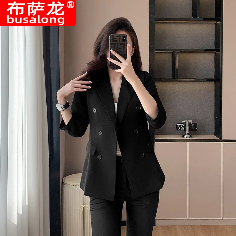 Suit Suit Women's Formal Wear Job Interview Civil Servant Business Wear Temperament Spring and Autumn Women's Suit Jacket Overal