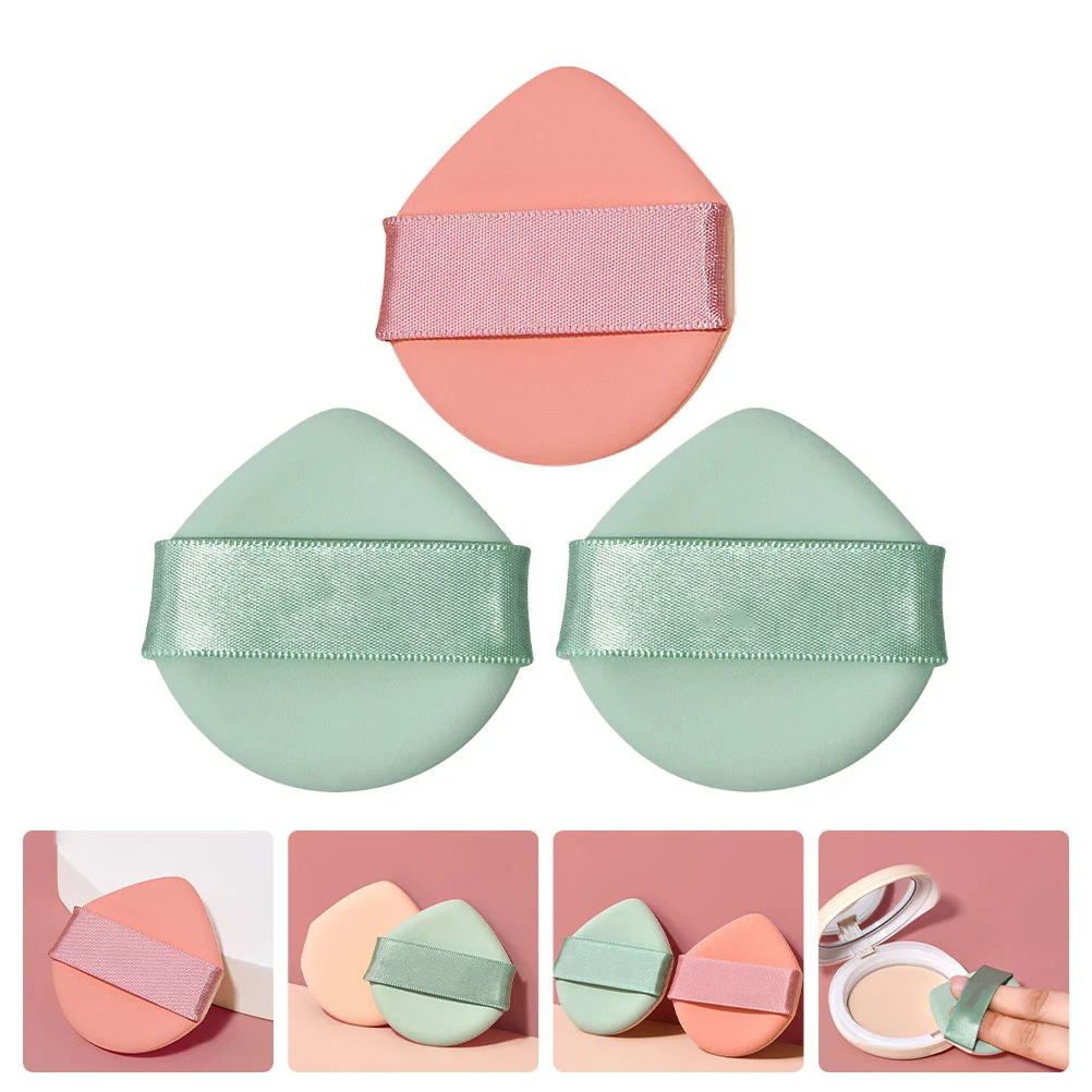 

3Pcs Powder Puff Makeup Sponge for Cream Foundation Wet Dry Application Portable Beauty Tool Facial