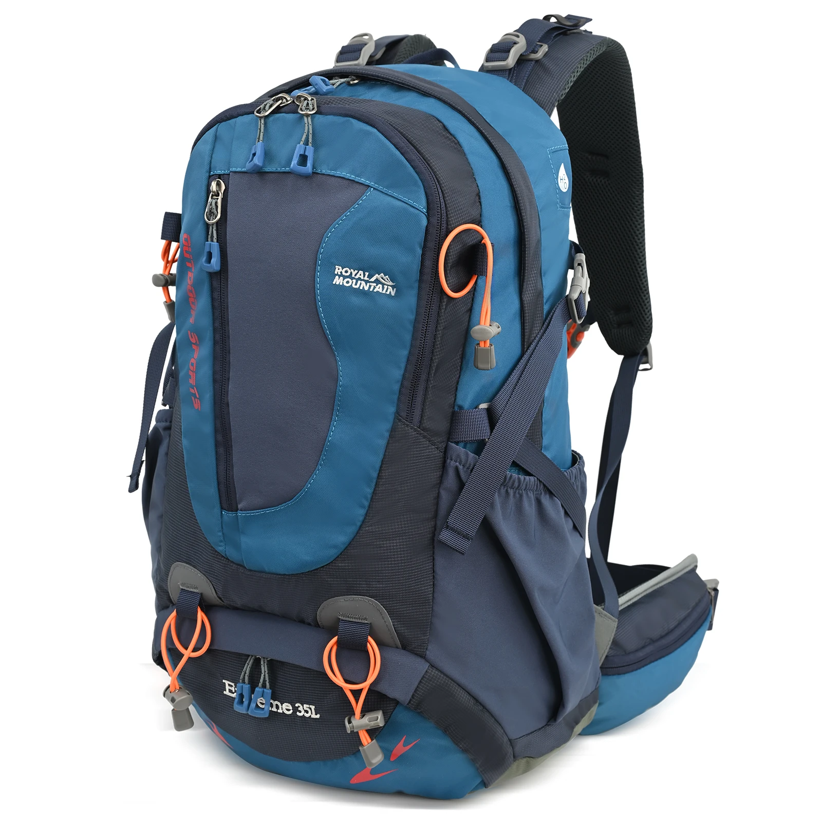35l hiking backpack The Ranger Evolved Supply Co zippered pockets on the waist belt Hiking Backpack 35L