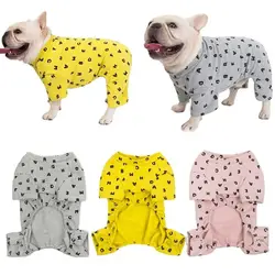 Cotton Pajamas for Dog, Jumpsuit, Pug, French Bulldog, Schnauzer Clothing, Pet Outfit, Overall, Poodle, Bichon