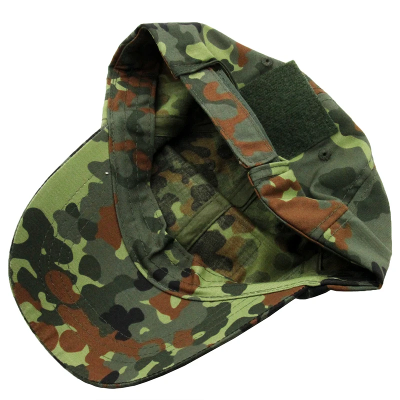 A-tacs FG EMR Flecktarn Derspot Jungle Baseball Cap Breathable for Both Men and Women with Extended Brim with Hook&loop