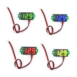 0.36 inch 3-wire DC 0~99.9V Digital Voltmeter Ammeter Auto Car Motorcycle Mobile Power Voltage Tester Detector High Accuracy