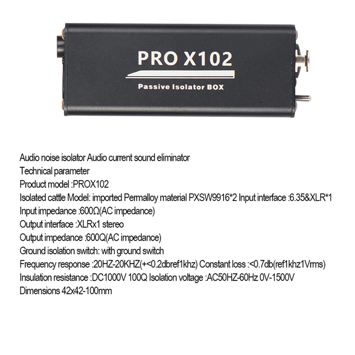 

Аудиоизолятор SCLS с шумоподавлением DI Ground Box от 6,35 до Cannon Стерео сельскохозяйственная электрогитара с шумоподавлением