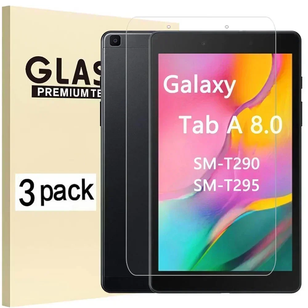 (3 pacotes) vidro temperado para samsung galaxy tab a 8.0 2019 SM-T290 SM-T295 t290 t295 película protetora de tela anti-arranhões para tablet