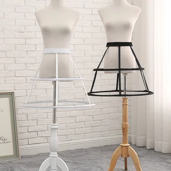 Ślub Bridal krynoliny podkoszulek kobiety dziewczyny elastyczny pas regulowany Pannier halka 2 Hoop Cage spódnica MTY