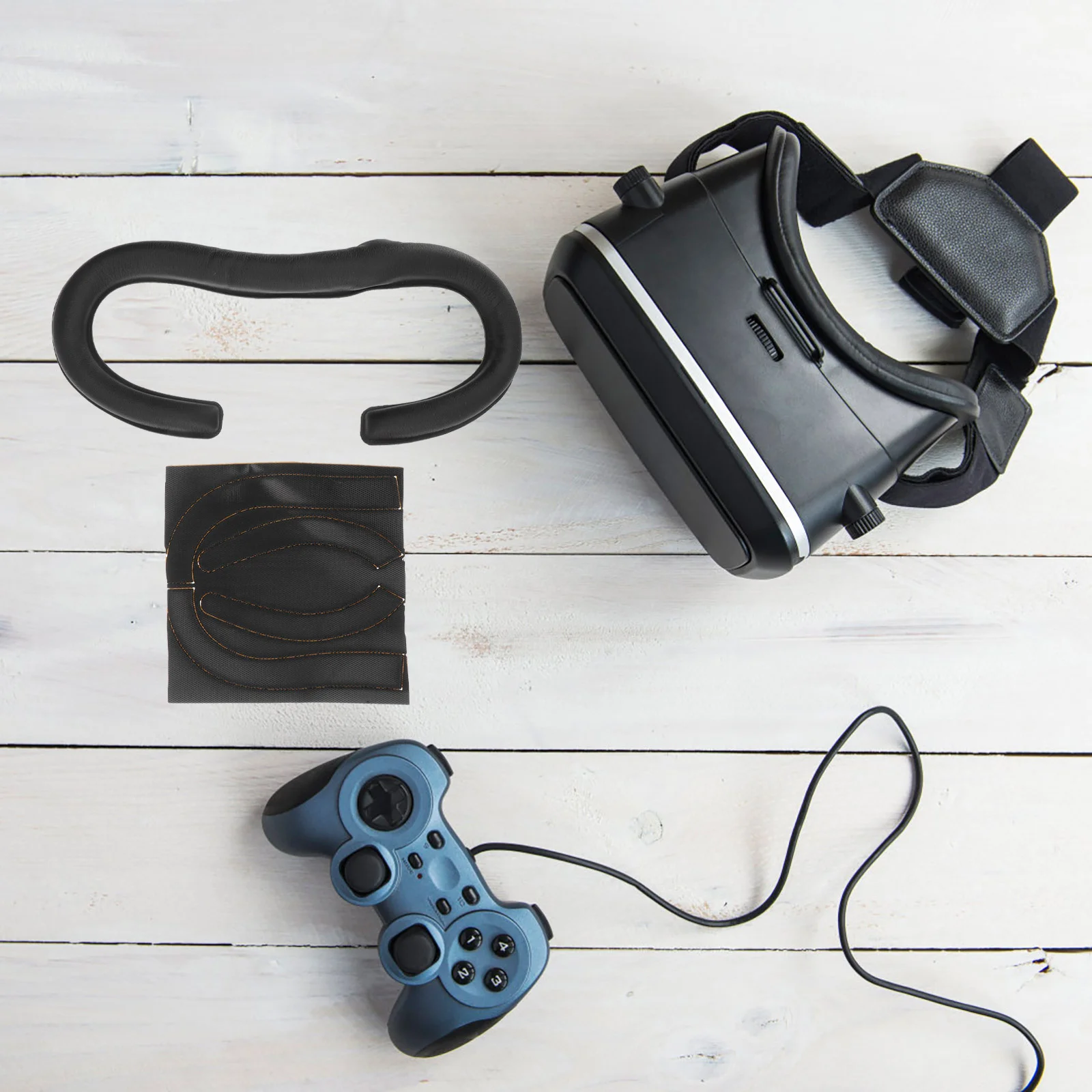 

Comfortable Sweat-Resistant Pad VR Eye Patch Replacement Pieces Inert Sponge Mat (Black)