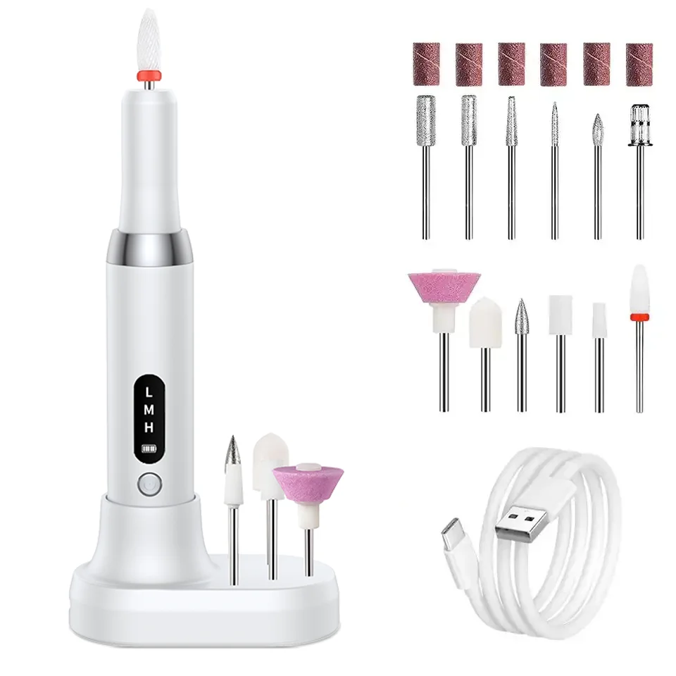 Electric Nail Polisher Drill Bits Professional Nails Grinding Polishing Dead Skin Removal Art Sanding File Pen Manicure Machine