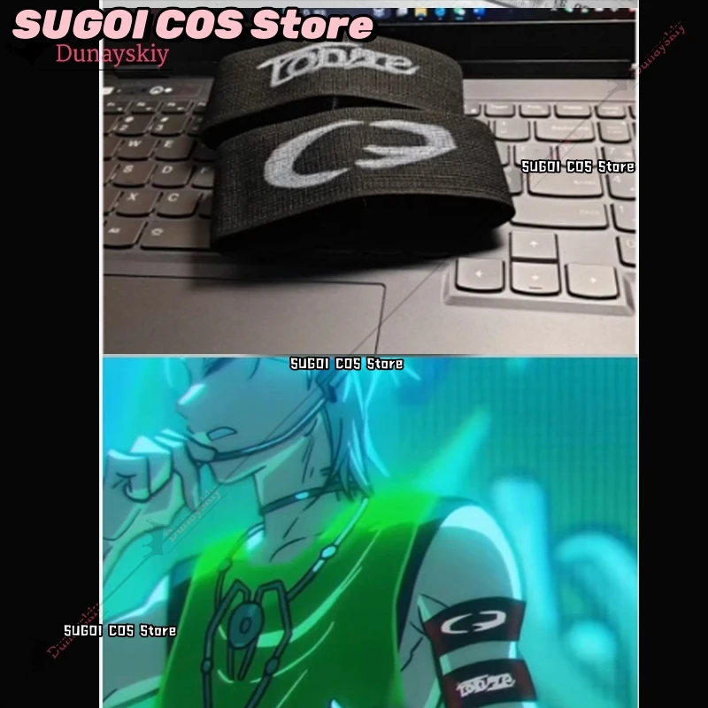 الغريبة المرحلة جولة 7 وميض ذهب حتى شعر مستعار تأثيري مع ملحق قلادة الذراع الديكور أداء أجزاء الدعامة لحزب أنيمي