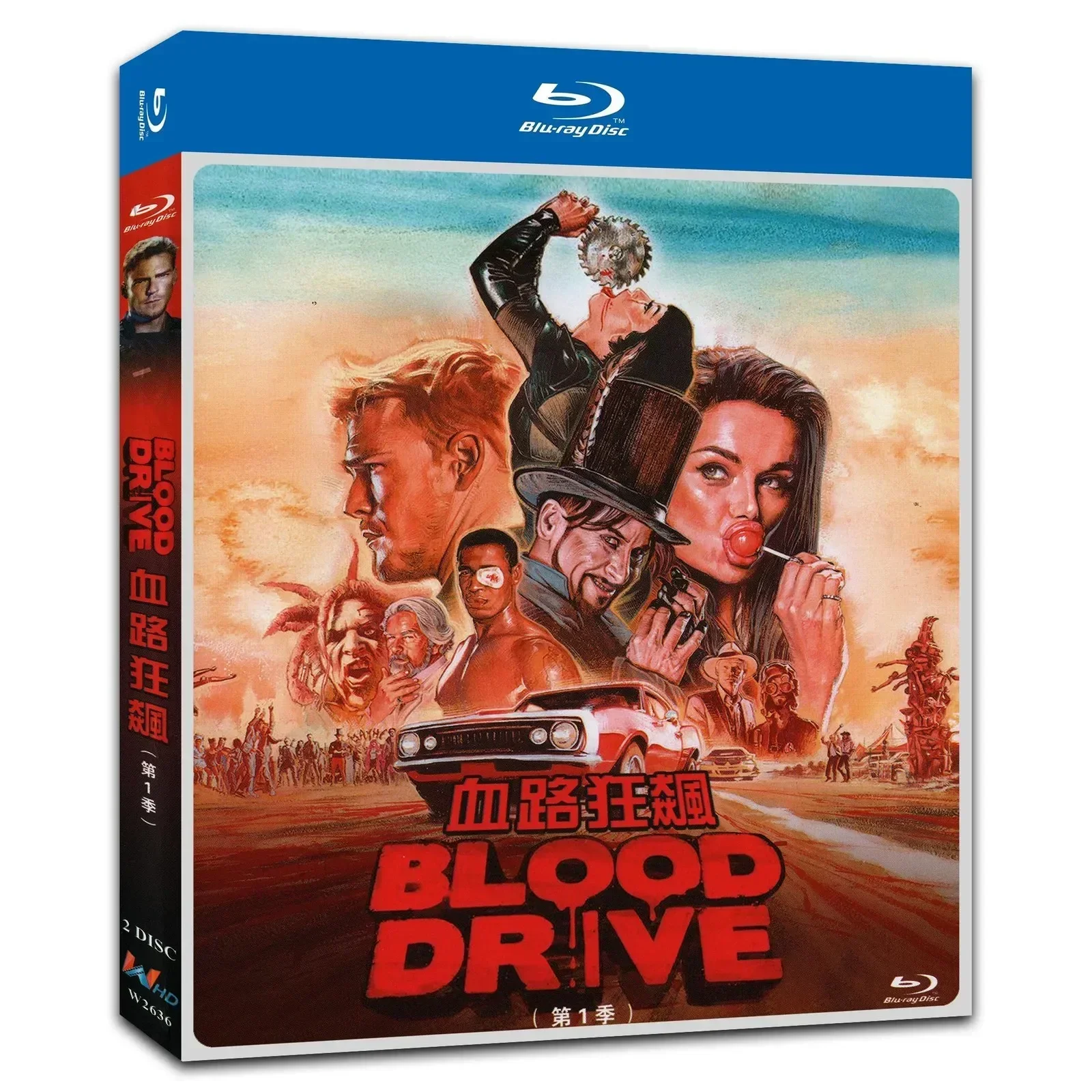 Blood Drive (2017) Collection Movie Box Set 2-Disc for Gift Blu-ray Disc DVD