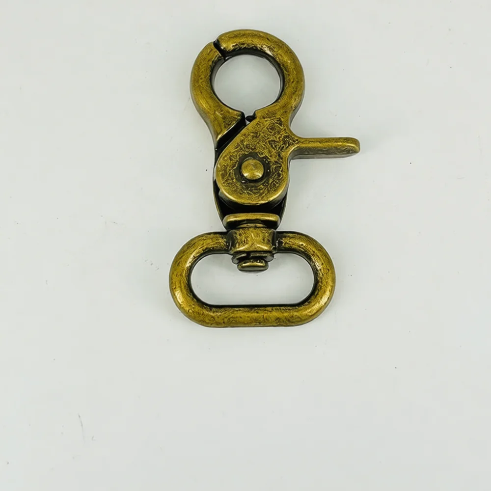 Metal Swivel Snap Hook For Dog Harness Strap Zinc Alloy Bag Clasp Hardware Component For DIY Purse Wallet Making Accessory
