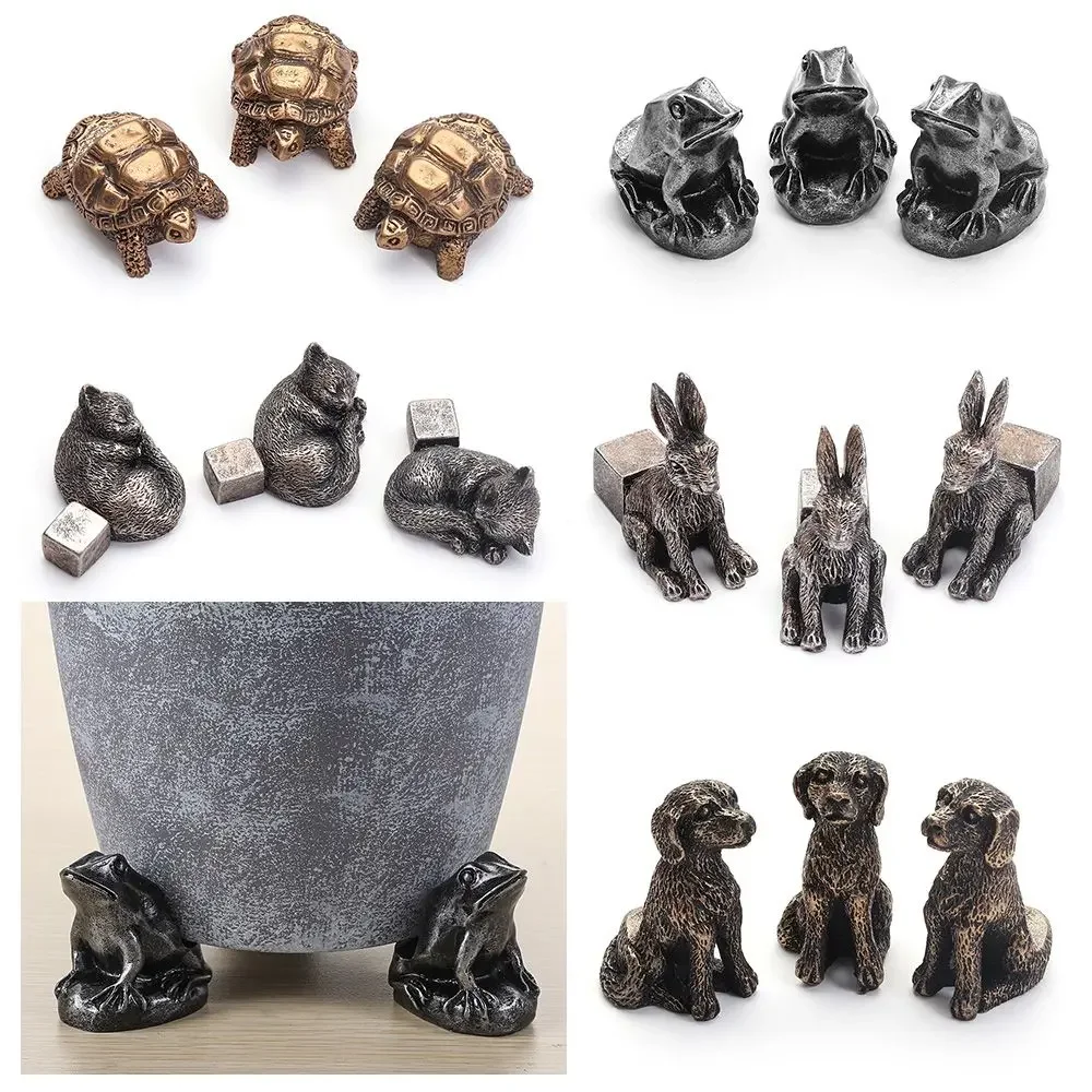 3Pcs Outdoor Resin Animal Plant Pot Foot Flower Pot Support Bonsai Stand Plant Stand