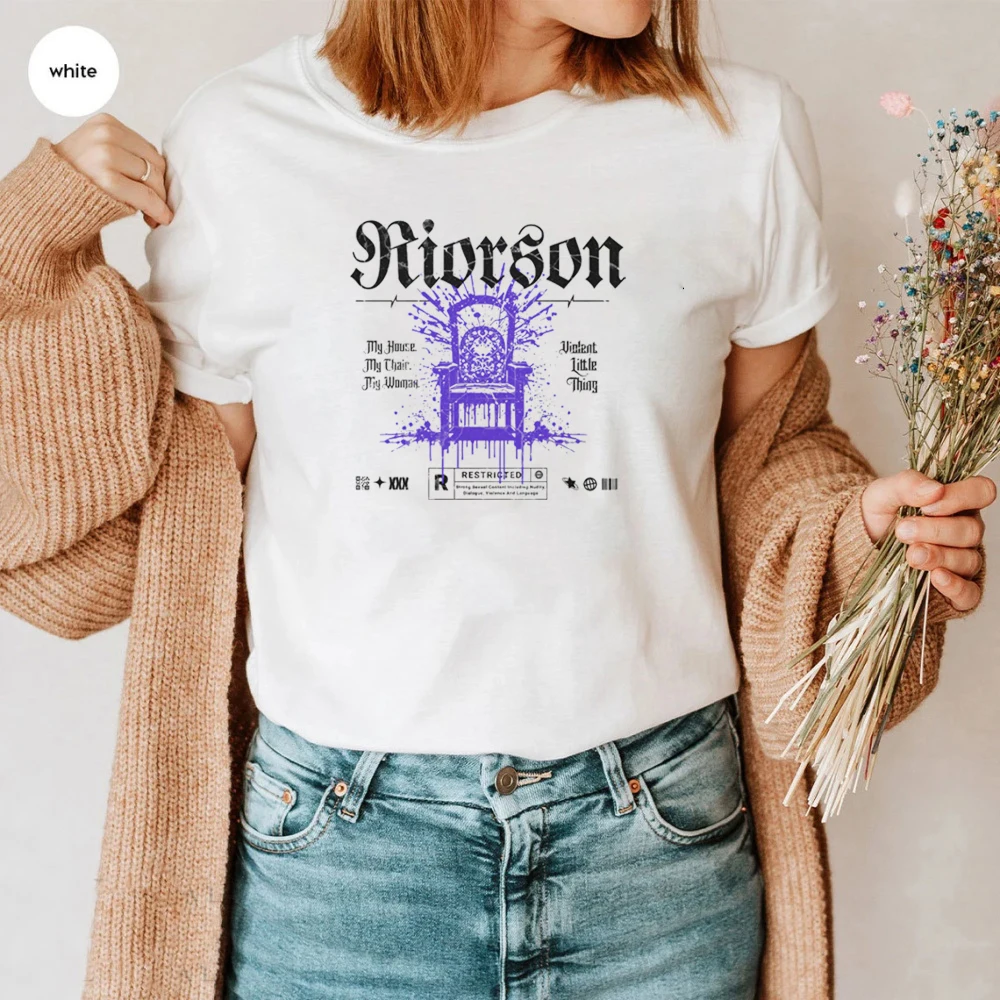 Riorson House Shirt Licensed Fourth Wing Merch My House My Chair My Woman T-shirt Xaden Violet Rebecca Yarros Iron flame Shirt