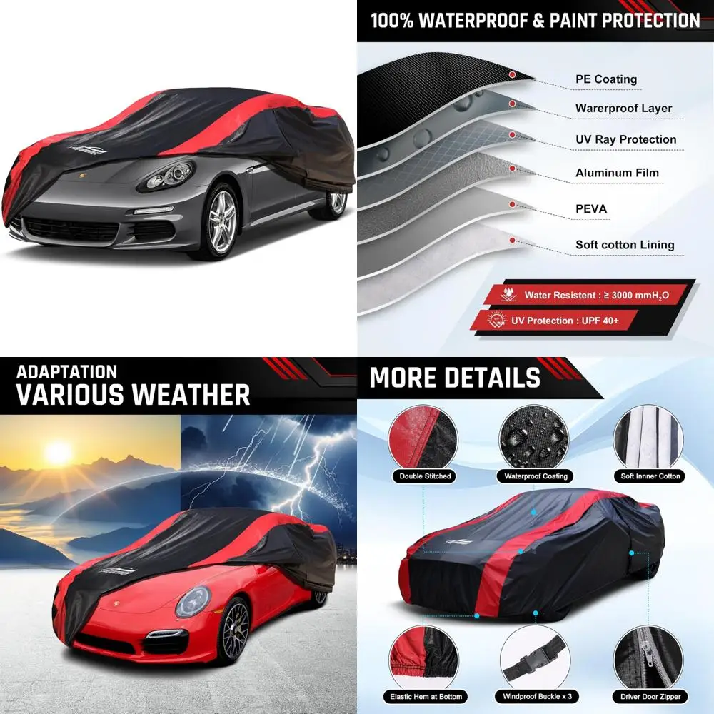 

Custom Waterproof Car Cover for 911 Models Carrera, Carrera 4S, Turbo, Coupe - All Weather Protection 1998-2025