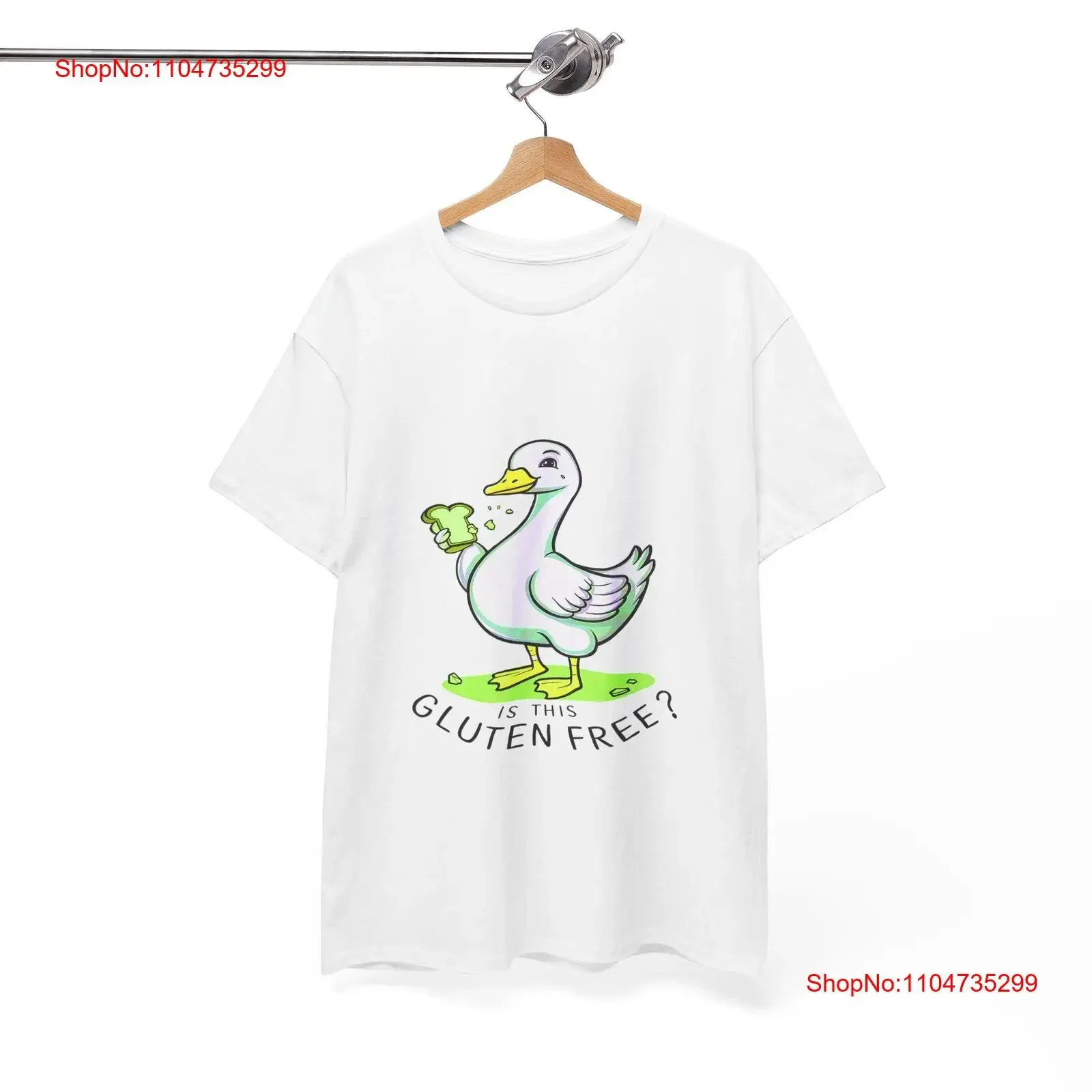 Es esta camiseta de pato sin gluten, divertida comida, Humor, vintage, lavada, gráfico elegante, ropa de diseñador versátil, transpirable