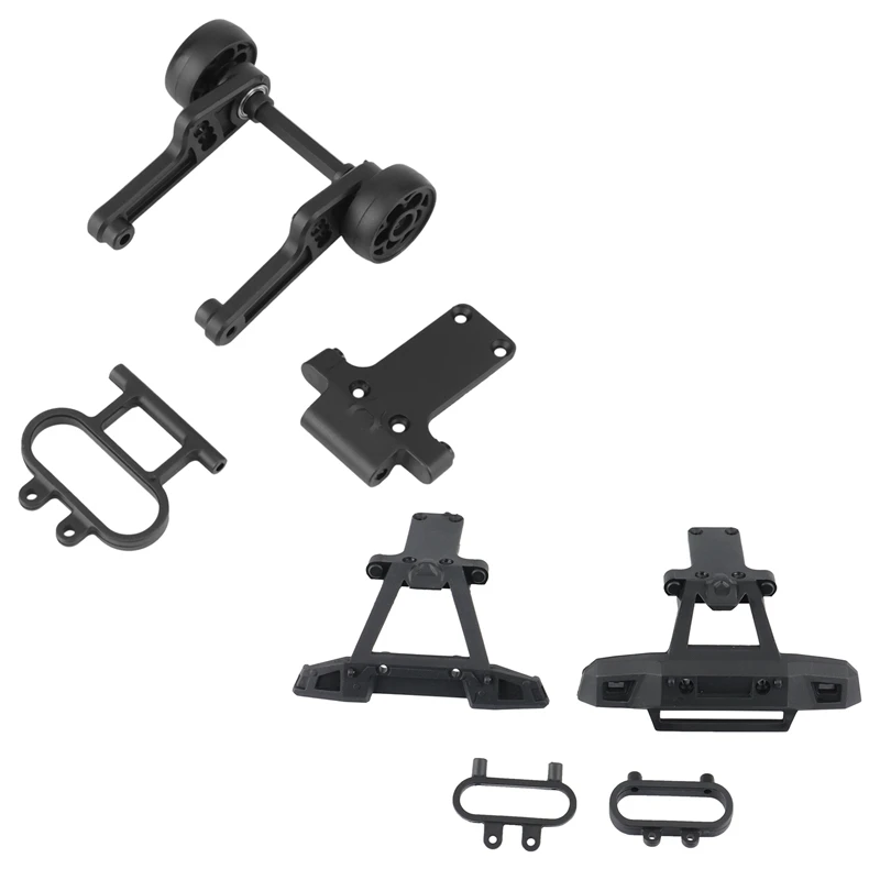 

2 Set For HBX 16889 16889A 16890 16890A RC Car Part: 1 Pcs Wheelie Bar & 1 Set Front + Rear Bumper Assembly