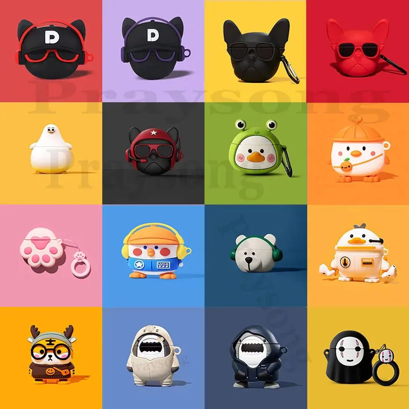 3d Tiere Fall für Airpods Pro 2 weiche kreative Cartoon-Abdeckung für Airpods 3 niedliche schützende Ladebox Funda Tasche für Airpods
